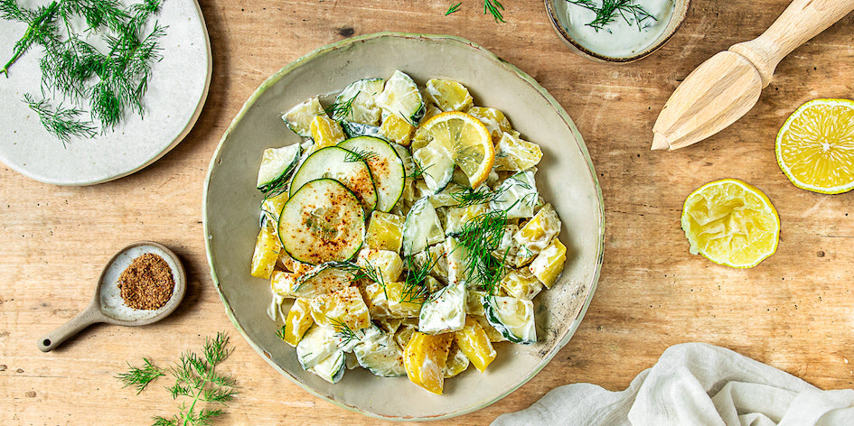 Ensalada de patatas y pepino