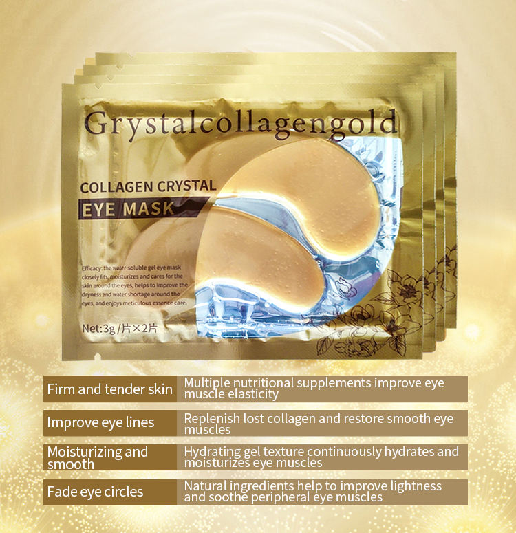 Mascarilla de Ojos de Colágeno con Polvo de Oro | Hidratante