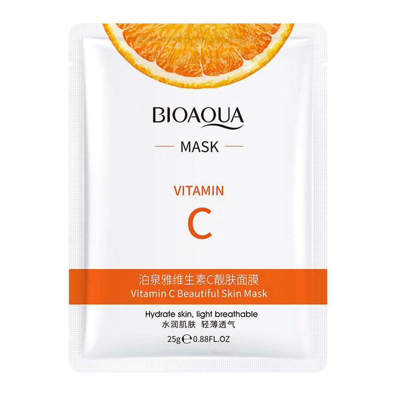 Mascarilla Facial de Hoja con Vitamina C | Hidratante y Suavizante