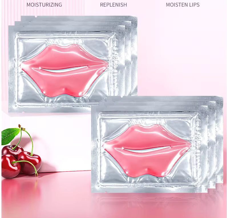 Mascarilla De Colágeno Rosa Para Labios Hidratante