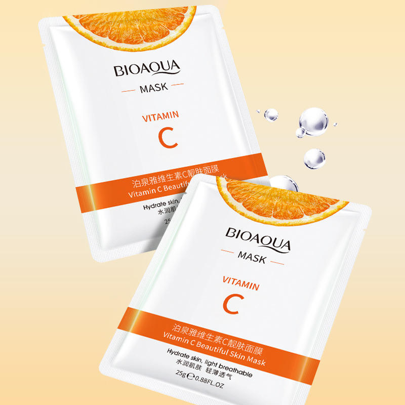 Mascarilla Facial de Hoja con Vitamina C | Hidratante y Suavizante