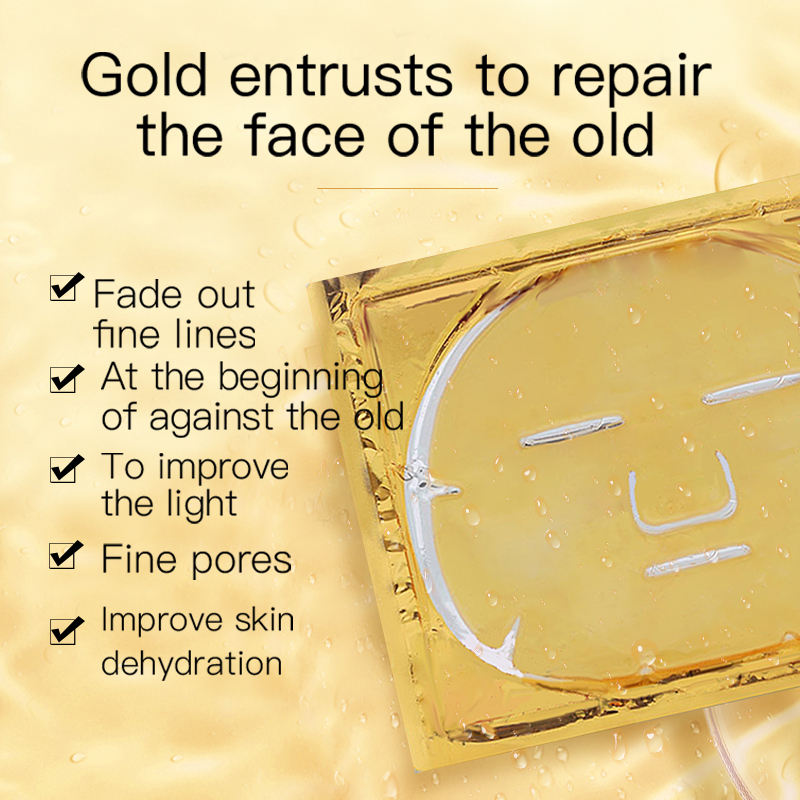 Mascarilla Facial de Gel de Oro