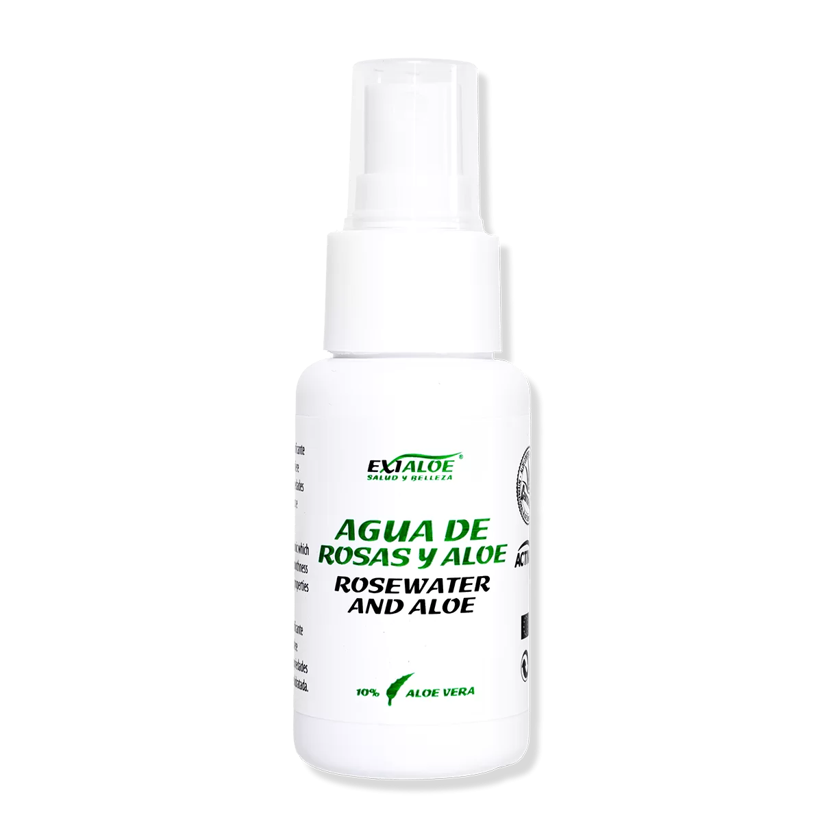 Agua de rosas y aloe