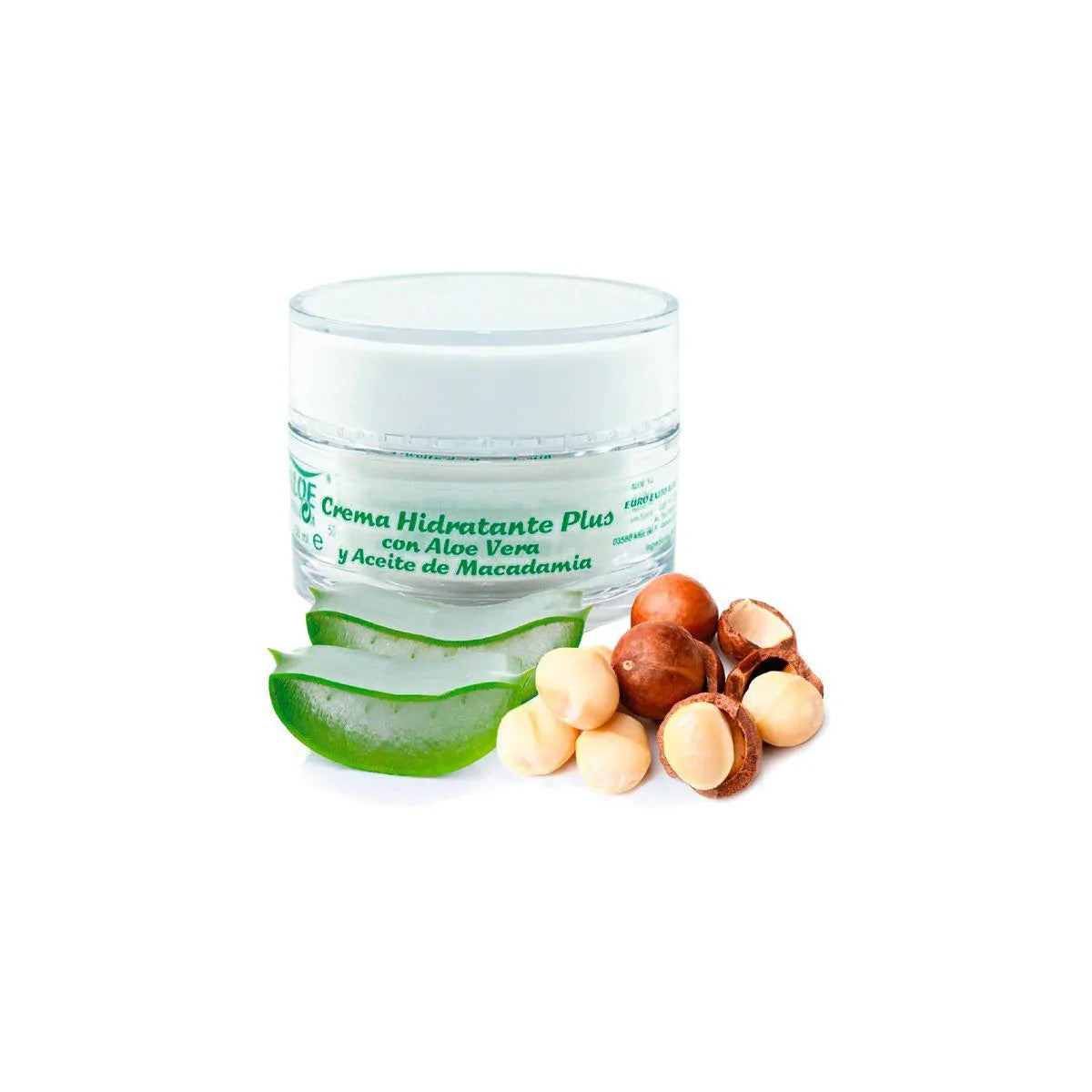 Crema Hidratante Plus con Aloe y Aceite de Nuez Macadamia
