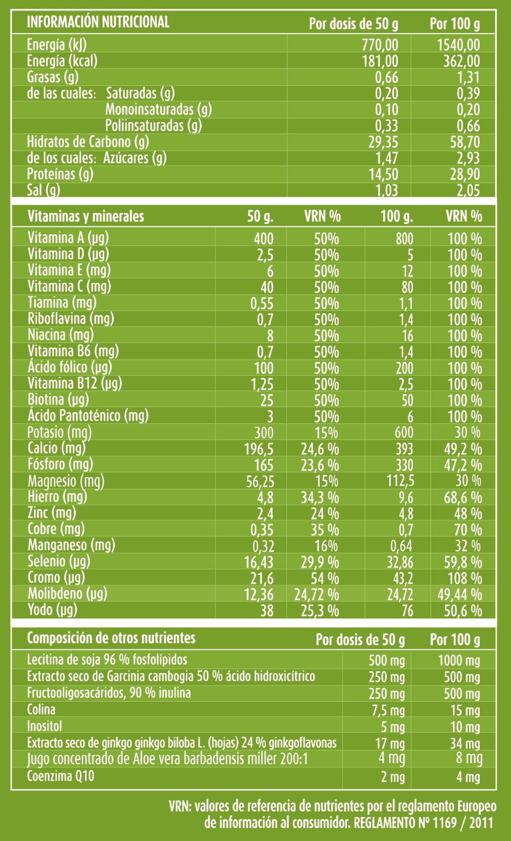 Ginkgo Energy Sabor Vainilla