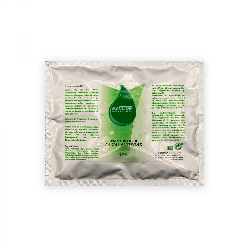Mascarilla facial antiedad